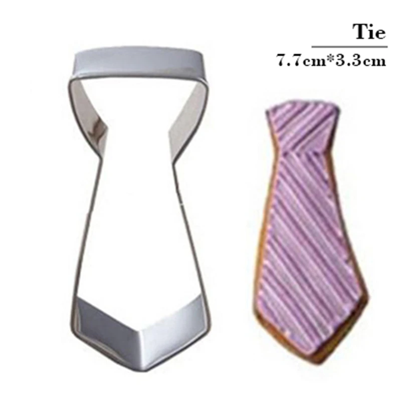 Tie Cookie Tools Cutter Mould Biscuit Press Fondant Stainless Steel Discount Coupon Kitchen Gadgets Best Selling Baking Mold | Дом и сад
