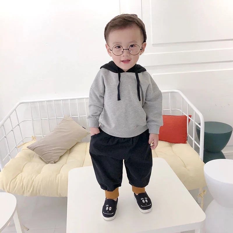 Autumn And Winter New Style Children Casual Crawler Korean-style Childrenswear Girls Double Layer Wrinkled Trousers BOY'S M
