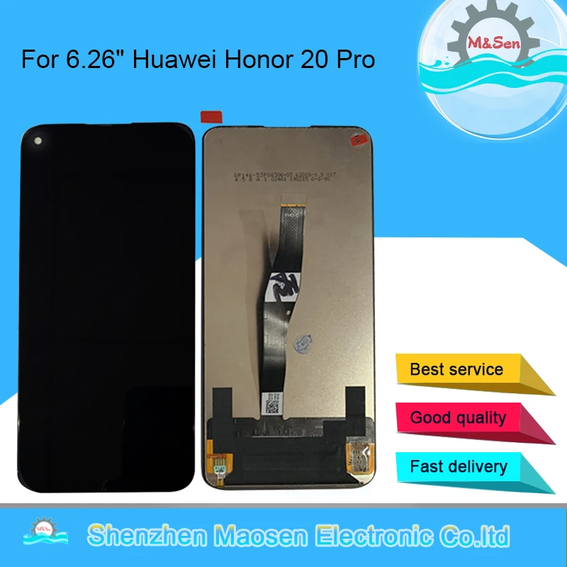 M& Sen для 6,2" huawei Honor 20 Pro ЖК-экран+ сенсорная панель дигитайзер ips 2340X1080
