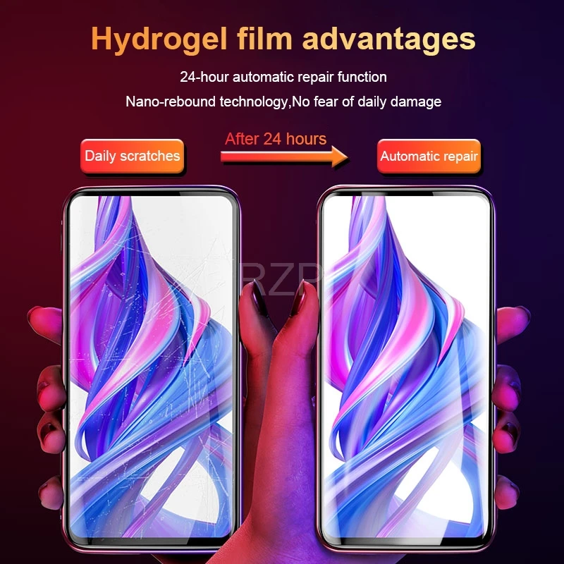 RZP полное покрытие протектор экрана для huawei Honor 9X Pro 9i 10 lite 20 Pro V20 20i Гидрогелевая пленка для Honor 10 9 lite TPU ПЭТ пленка