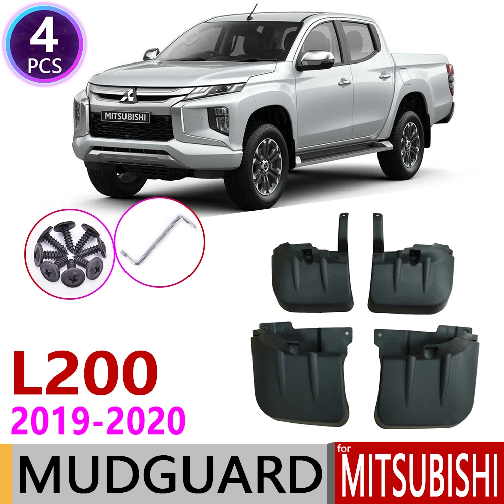 Для Mitsubishi L200 Тритон варварский 2019 ~ 2020 спереди и сзади Брызговики автомобильные