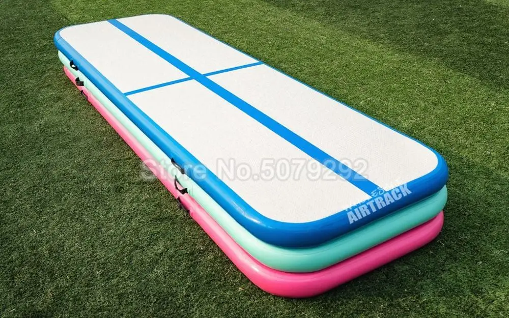 Inflatable Mini Size Air Track Mats 1-3m Airtrack Gymnastics With Pump Blue Color Tumble Gym Mat Home Use Floor | Игрушки и хобби