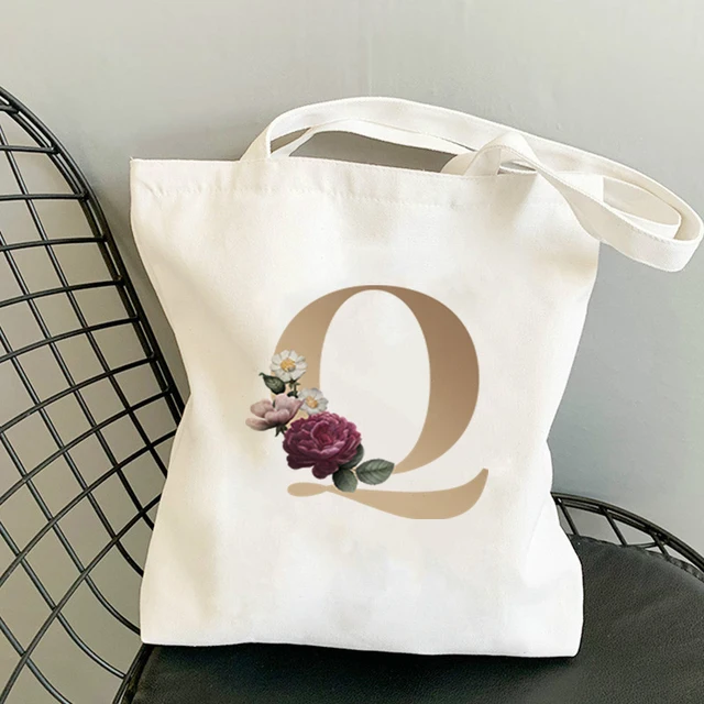 Tote Bag Anime Women Cotton on the Frame Shorts Bags Paper Shopping for Boutique Flower Letter Cart Woman Raffia Shoppers With Q
