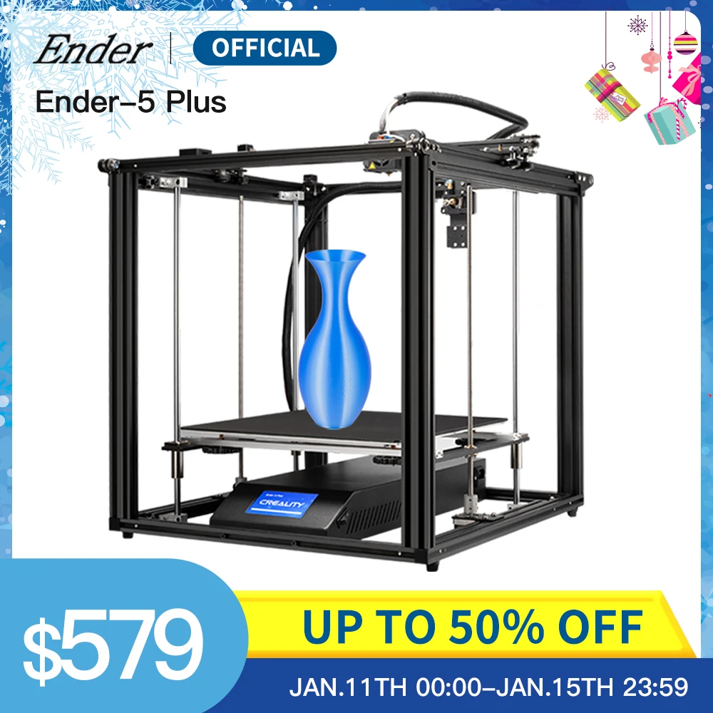 Высокоточный Ender 5 PLUS 3D принтер большого размера с автоматическим выравниванием