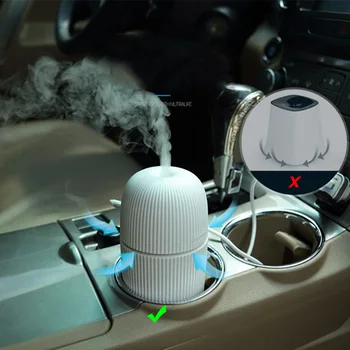 

110ml Office Mini Car Essential Oil Air Purifier Humidifier Electric Quiet Aroma Diffuser USB