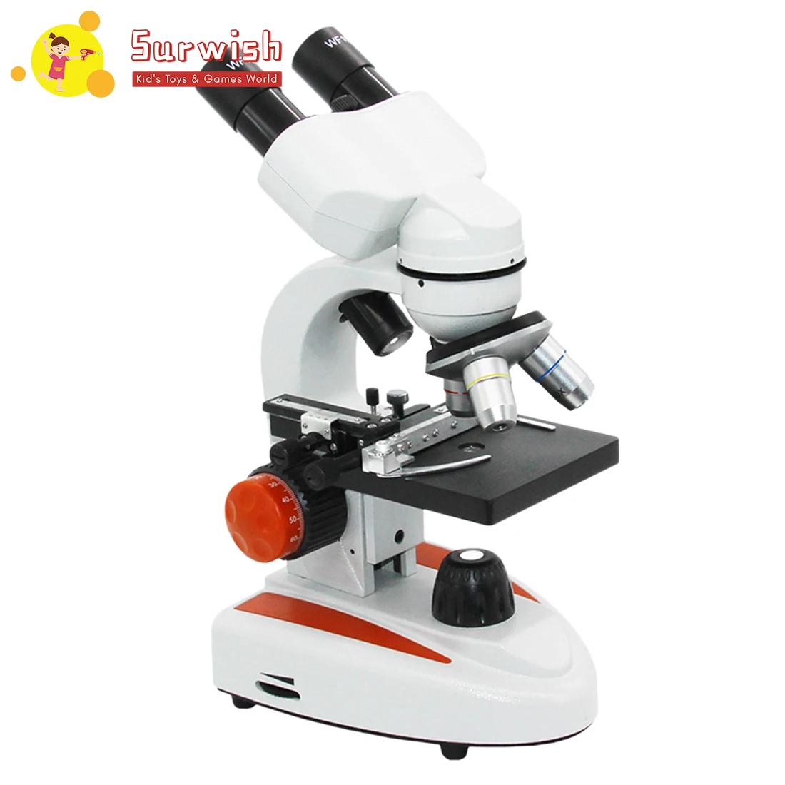 

Surwish 2000X Binocular Biological Microscope Science Biological Compound Microscope