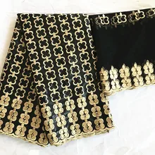 Индийский Базен riche getzner бассейна riche getzner жаккардовая парча ткань с камнями последние нигерийские геле хедти 5+ 2 ярдов/партия