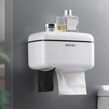 Тканевый держатель для туалетной бумаги Полотенца стойка для туалетной бумаги туалета бытовой перфорация Творческий Водонепроницаемый лоток Бумага рулон