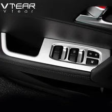 Vtear для hyundai ix25 Creta хендай крета Аксессуары Внутренняя дверь подлокотник переключатель окна автомобиля отрегулировать панель накладка ABS хром ,автотовары