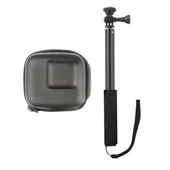 

1Set Universal Mini PU Leather Storage Bag and Metal Extension Rod for GOPRO for DJI OSMO POCKET Sports Camera Accessories 72XB