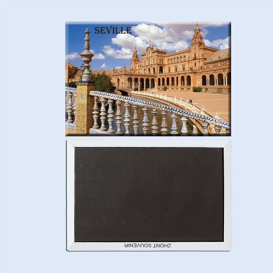Girona, Ibiza, Malaga, Monastery, Seville, Valencia, Испания туристический сувенир магнитный холодильник магнит украшение дома Spcial подарок