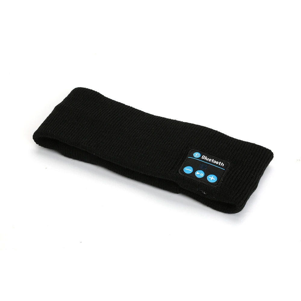 Новые беспроводные Bluetooth наушники для сна, йоги, головной убор, мягкая теплая спортивная умная шапка, умный динамик, стерео шарф, гарнитура с микрофоном