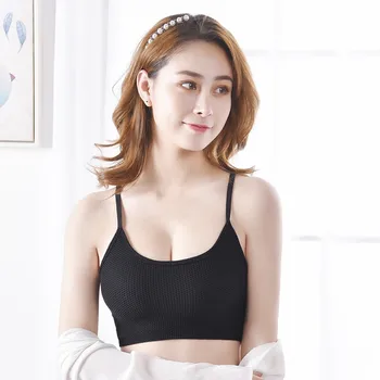 

Sexy Comfortable Bandeau Soft Lace Chest Wrap Fashion Tube Top Wire Free Padded Underwear Lady Brassiere S1