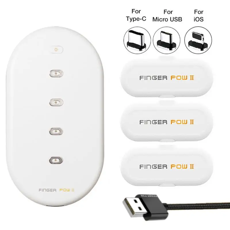 

Finger pow Mini Magnetic Fingerpow Charging Power Bank Emergency Mobile Power Portable Magnetic Fast Charger Finger Power Bank