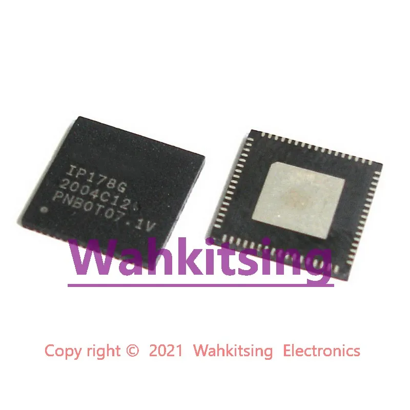 2 PCS IP178G QFN-68 8 Port 10/100 Ethernet Integrated Switch Controller Chip IC | Электронные компоненты и