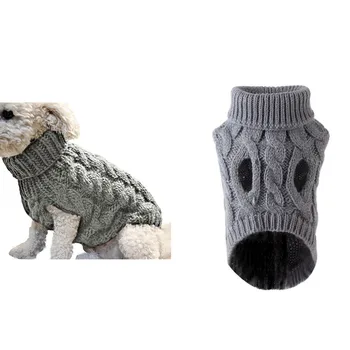 

Pet Supplies Pet Clothes Dog Cat Clothes Autumn And Winter Fashion Cotton Linen Fiber Warm Sweater Dog Sweater S/M/L/XL