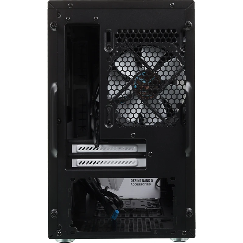 Корпус Fractal Design Define Nano S Window черный без БП miniITX 4x120mm 3x140mm 2xUSB3.0 audio bott