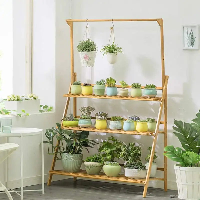 新品輸入盤 家庭用木製多層植物スタンド多肉植物棚ラックバルコニーシンプル屋内屋外コーヒーバーガーデンフラワーポット棚 ほぼ新品 Furniture Outdoor Furniture Glaw Me