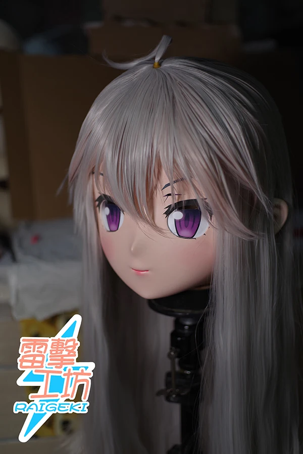 RAIGEKI MAKS 96) Силиконовая маска на голову 2/3 маска на Хэллоуин арбалет BJD кукла кигуруми аниме Zero Renata Evgenia Косплей Маска