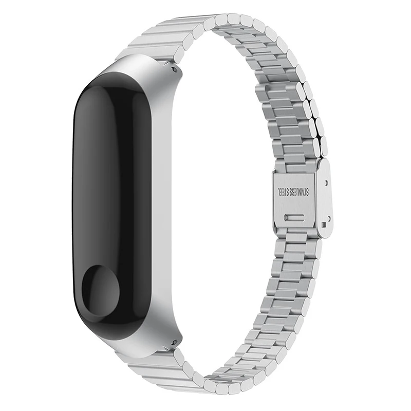 A Для mi Band 3 ремешок из нержавеющей стали модные украшения прочный сменный ремешок для наручных часов аксессуары для Xiao mi наручные часы - Цвет: A