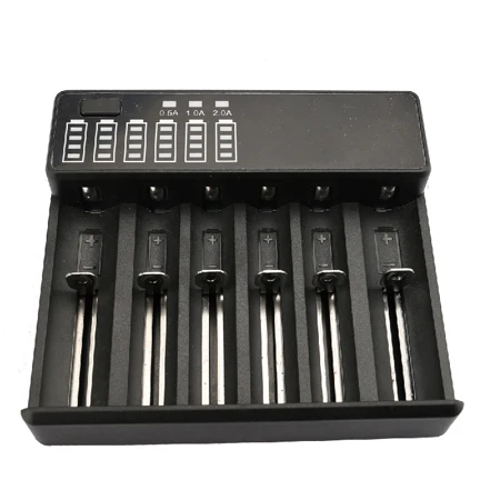 with out LED 18650 батарея Зарядное устройство для 18650 14500 16340 26650 21700 20700 26500 18350 16650 17650 литиевая 3,7 в литий-ионный аккумулятор 18650 Зарядное устройство - Цвет: with out LED