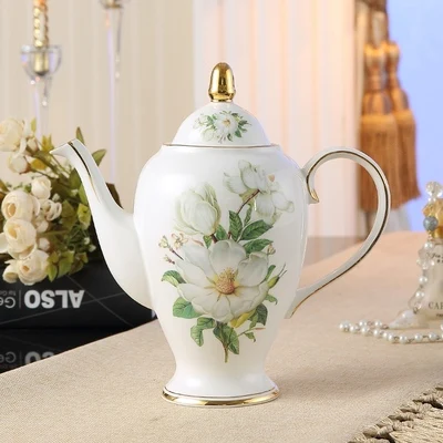 1pcs Европейский керамический чайный сервиз, кофейник, китайский чайник, британский фарфоровый чайник высокого качества, чайный сервиз, цветочный чайник - Цвет: 1pcs