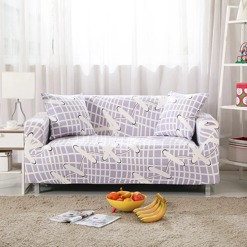

Lattice Flower Sofa Stretch Cover Sectional Stretch Slipcovers Living Room Couch Cover Shape Armchair Single/Two/Three/Four Seat