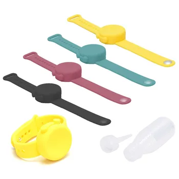 

1PC Washable Adult Kid Silicone Liquid Wristband Hand Dispenser Handwash Gel Whole Sanitizing + Bottle waterproof
