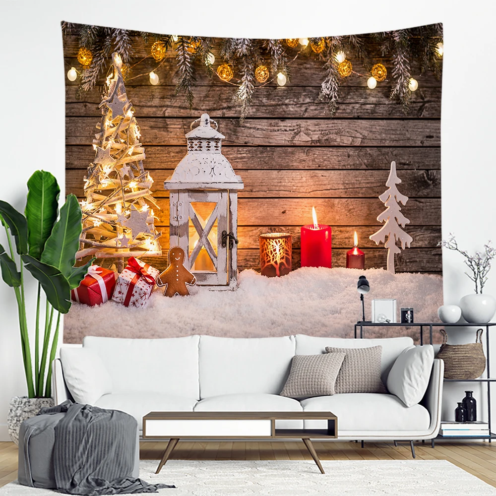 inverno parede pendurado pano lareira cobertor presentes decorações de natal para casa