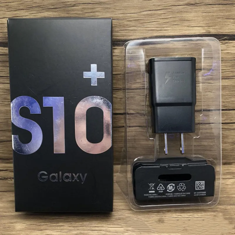 S10 2в1 ЕС США вилка USB настенное зарядное устройство AC зарядный кабель типа C Быстрая Зарядка адаптер для путешествий Розничная посылка для samsung S10 S9 plus