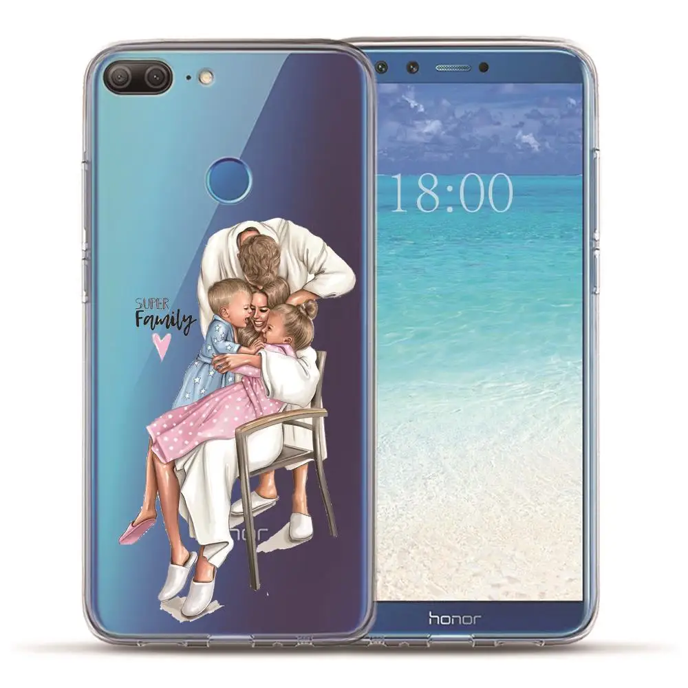 Модный чехол для телефона для мамы и папы для Huawei Honor 9 9 Lite 9i 9X 9X Pro 10 10i 10lite 20 20 lite Funda Etui - Цвет: 6126