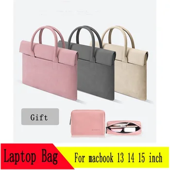 

Unisex PU Leather Laptop Bag for Macbook Air 13 Pro 13.3 Notebook Bag for Huawei Honor Magicbook 14 Inch Case Macbook 2020 A1932