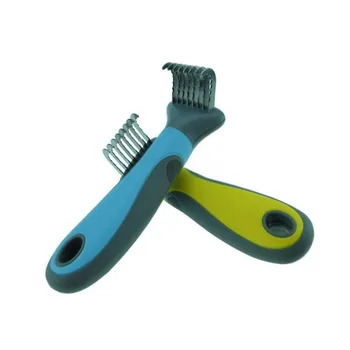 

Pet Hair Remover Comb For Dogs Cats Detangler Fur Trimming Dematting Deshedding Brush Matted Long Hair Curly Grooming Tool