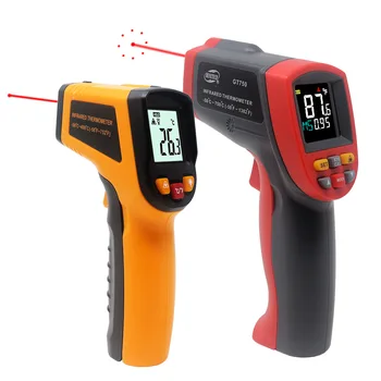 

Infrared Thermometer Laser Pyrometer 400C 750C 950C Non-contact LCD IR Thermometer Gun Point Temperature Meter Backlight