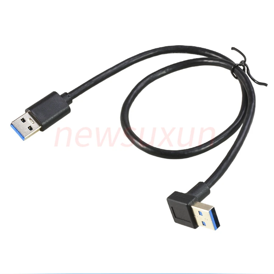 Double Right Angle USB 3.0 Cable - Same Side Double Bend Male to Male Description Image.This Product Can Be Found With The Tag Names Computer Cables Connecting, Computer Peripherals, PC Hardware Cables Adapters, Same side