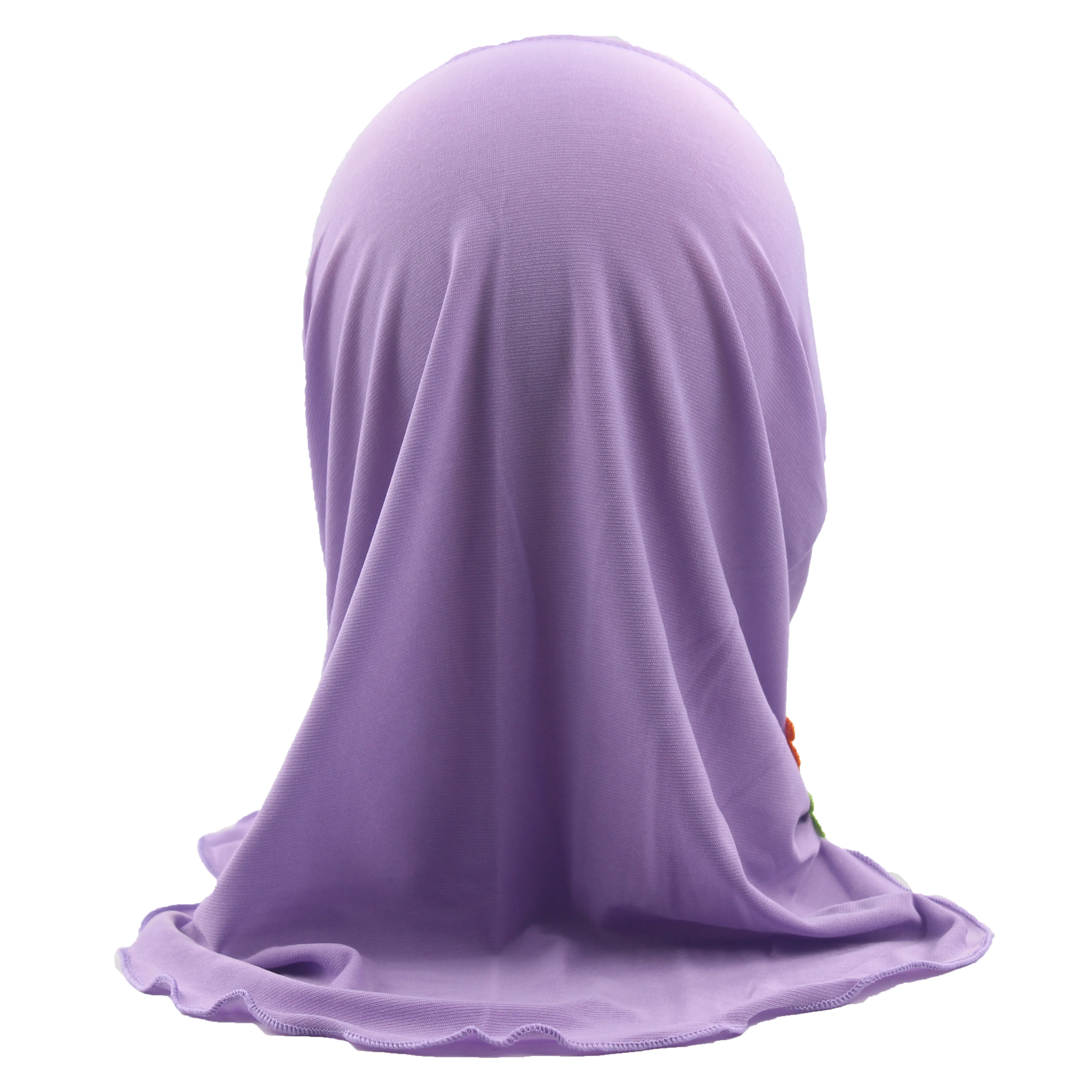 100 шт хиджаб для девочки дети Мусульманский Исламский шарф шали с красивыми цветами для девочек от 2 до 7 лет