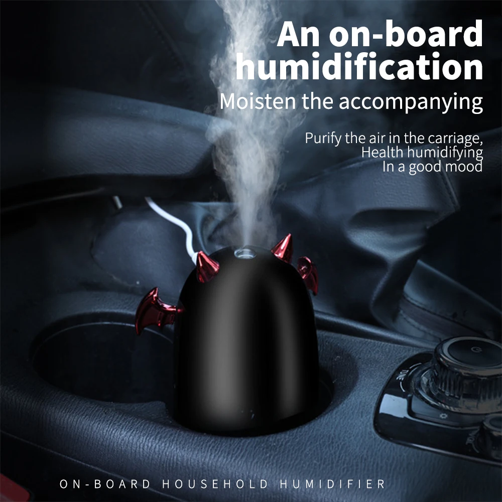 

Car Air Humidifier Eliminate Static Electricity Clean Air Care for Skin Nano Spray Mute Design Color Lights Car Office