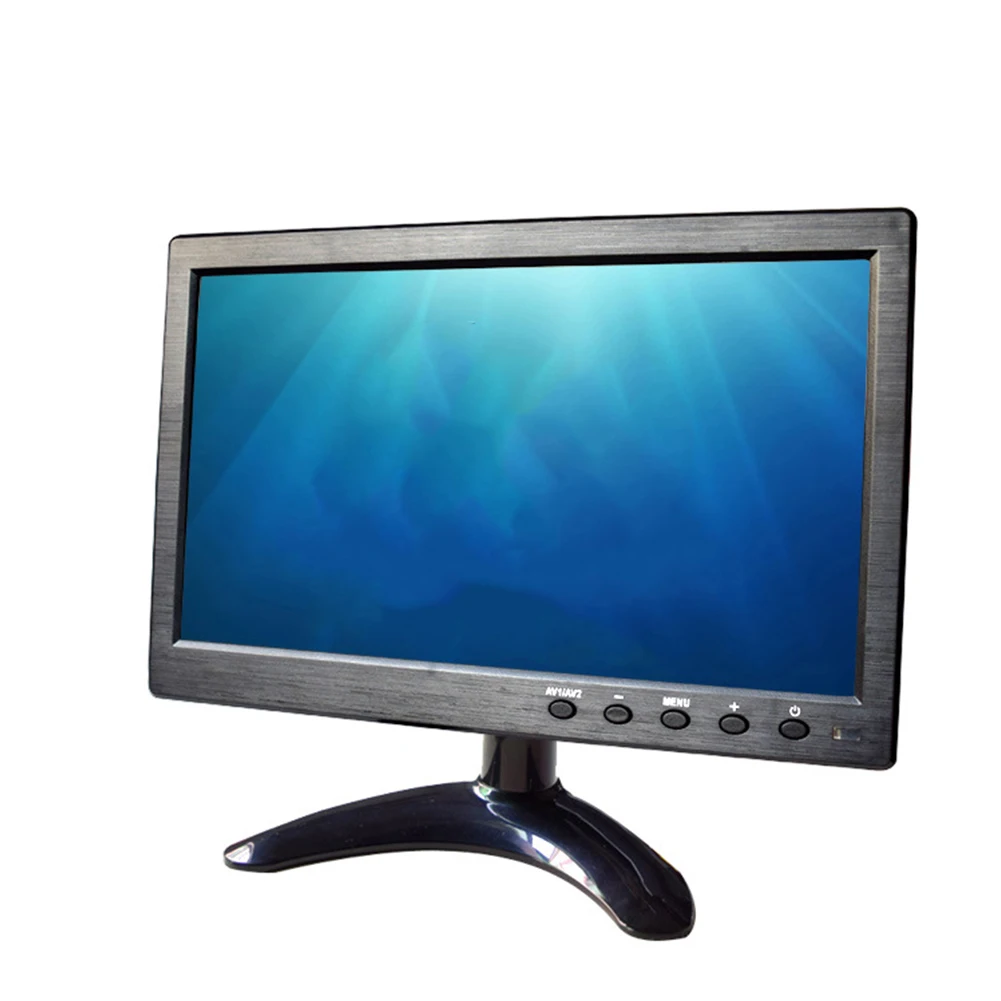 10.1inch Digital BNC Ultra-thin Buses For PC TV Adjustable Angle 1024x600 Remote Control HDMI Input Universal VGA LCD Monitor