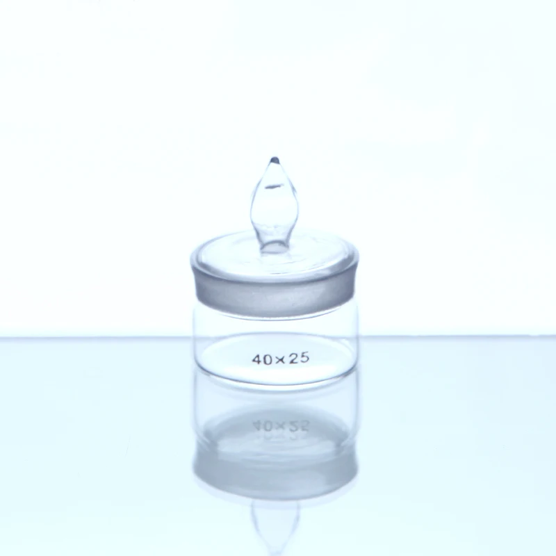 2 pieces/lot Low/Tall Shape Glass Regular Weighing Bottle Low-shaped Gauge Bottle Laboratory Equipment