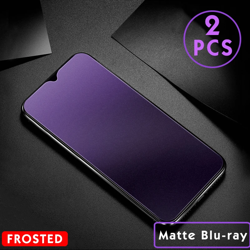 Matte BL 2 шт./лот, матовое закаленное стекло для Xiaomi redmi note 7 8 pro, защитная пленка для экрана для redmi note 8 pro note7 pro 6D, антибликовое стекло - Цвет: Matte BL