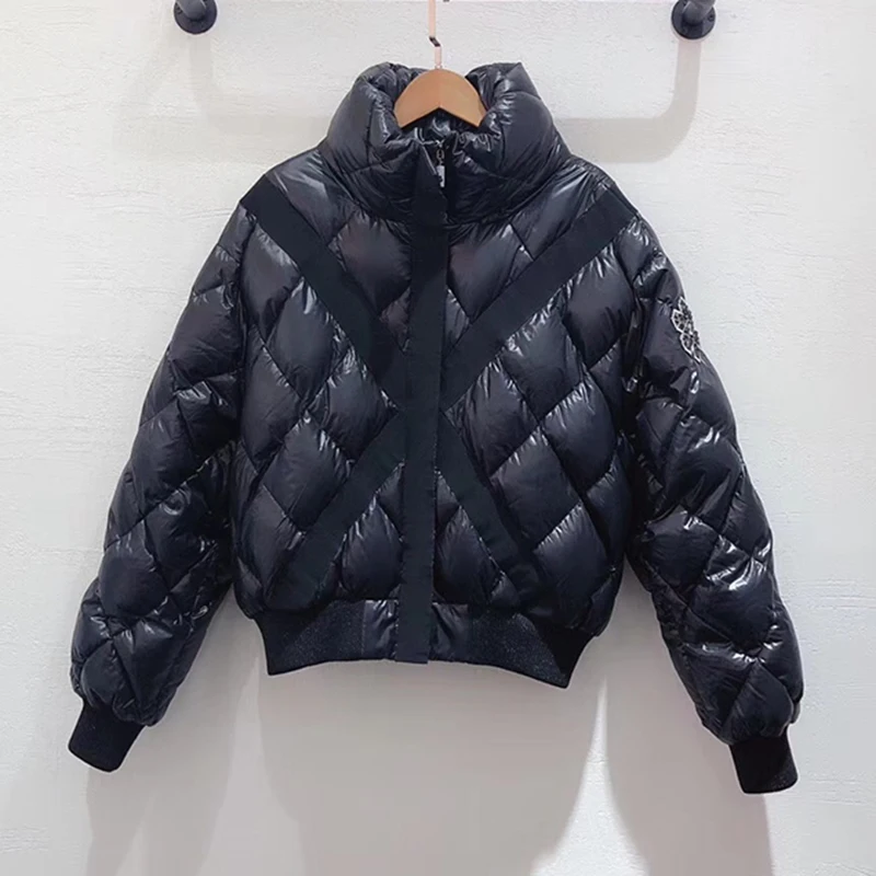  women Hooded winter coat 2019 New Ultra light duck down jackets Long Sleeve Warm Slim jacket lady C