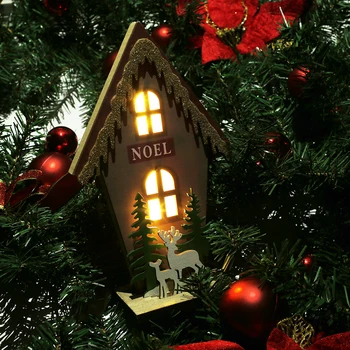 

2021 Christmas Tree Ornament Decorations Xmas Gifts Navidad Santa Claus Led Light Christmas Tree Hanging String Light Pendant