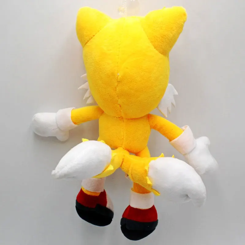 26 см аниме Super Sonic the hedgehog хвосты Фильмы и ТВ игры плюшевые куклы плюшевые игрушки, забавные мягкие игрушки