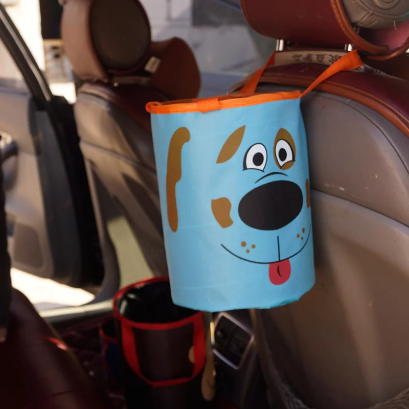 

Portable Car Dustbin Garbage Bag Seat Back Hanging Storage Rubbish Bin Waste Box Case Sundries Holder Organizer Pocket Trash Can