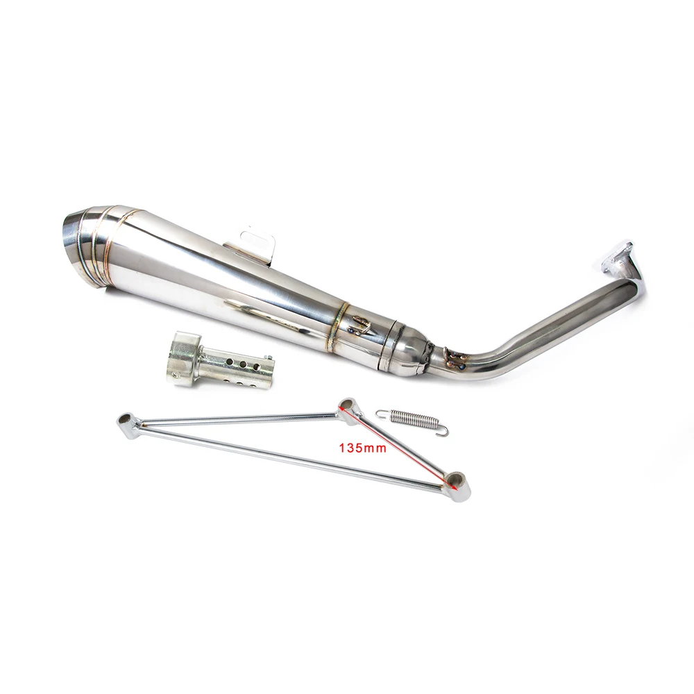 Scooter GY6 Exhaust Muffler System For 125cc 150cc Honda Ruckus Zoomer 2002-2015