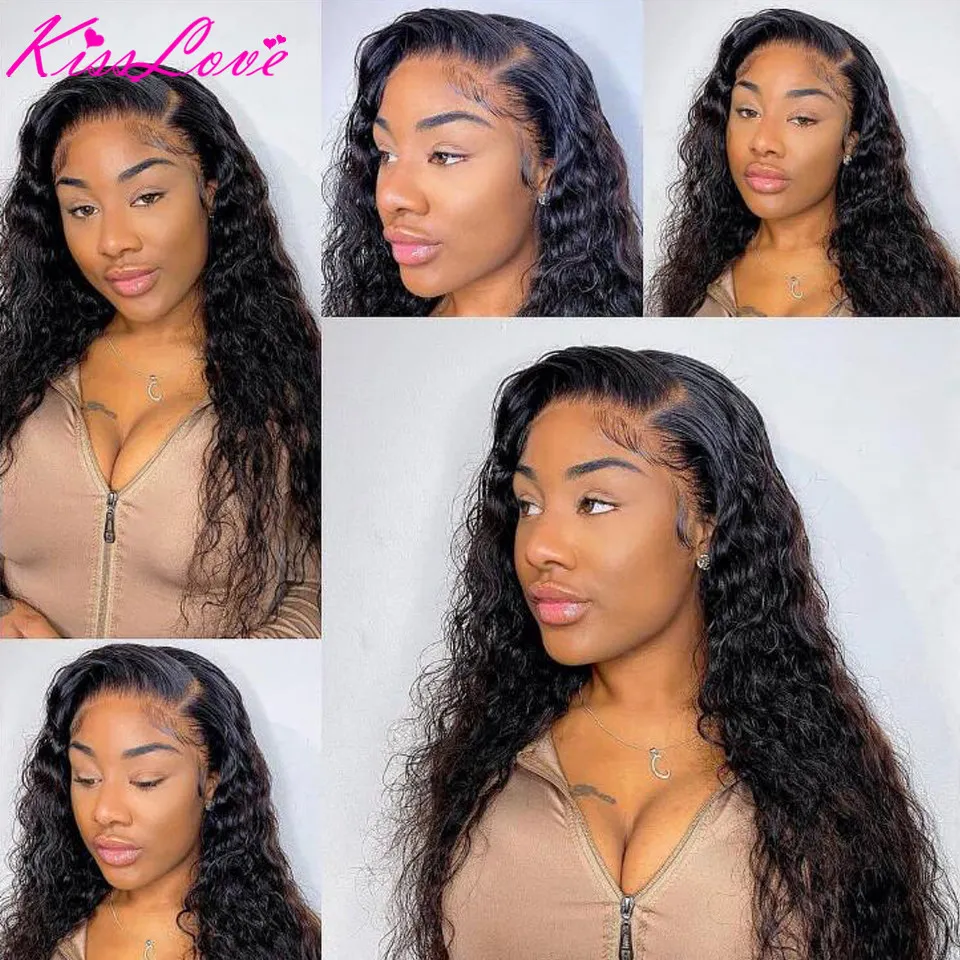 Deep Wave 13x6/13x4 Lace Front Human Hair Wigs for Black Women Preplucked 360 lace Frontal Wig Brazilian 5x5 HD Lace Closure Wig