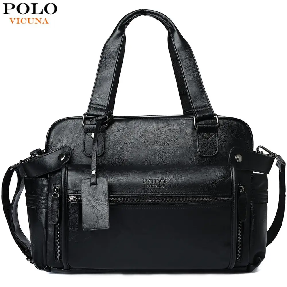 polo duffle bag leather