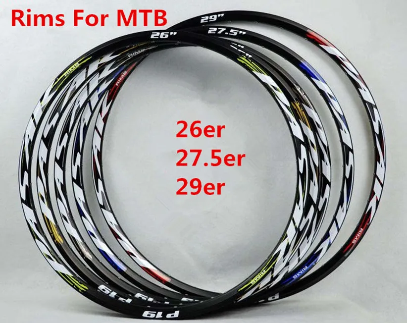 26/27.5/29inch MTB Mountain Bike Disc Brake Aluminum Bicycle Rim Tryall 24/32 Holes Double-deck Circles Wheels