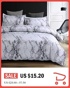 White Marble Print Duvet Cover