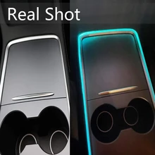 

RGB Tape Indoor Neon Sign Decorate Applicable To Tesla 2021 MODEL 3/Y Colorful Atmosphere Light APP Control LED Control Position
